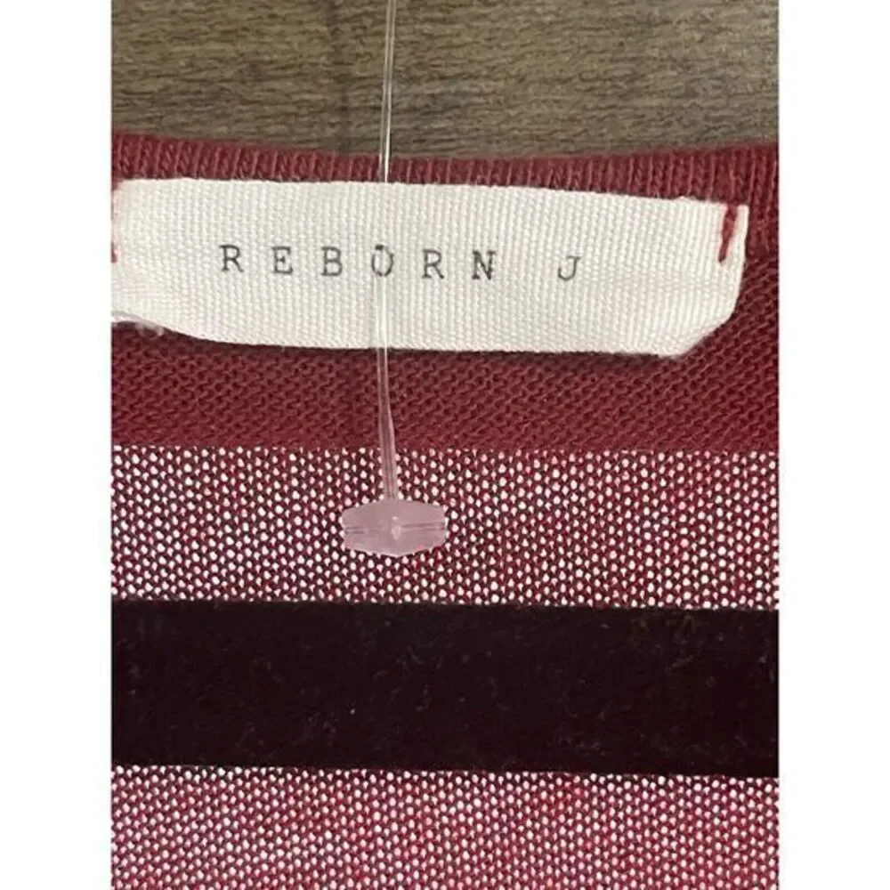 Reborn J Burgundy Red Cheetah Print Hem‎ and Sleeve Cuffs 2XL Tunic - Picture 4 of 11